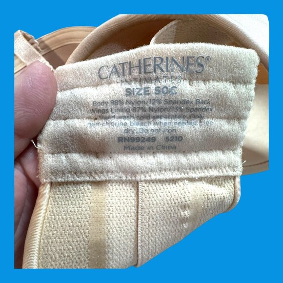 Catherines Intimates Smooth Cup Wirefree T-Shirt Bra Color Nude 50C Full Figure - Picture 3 of 3